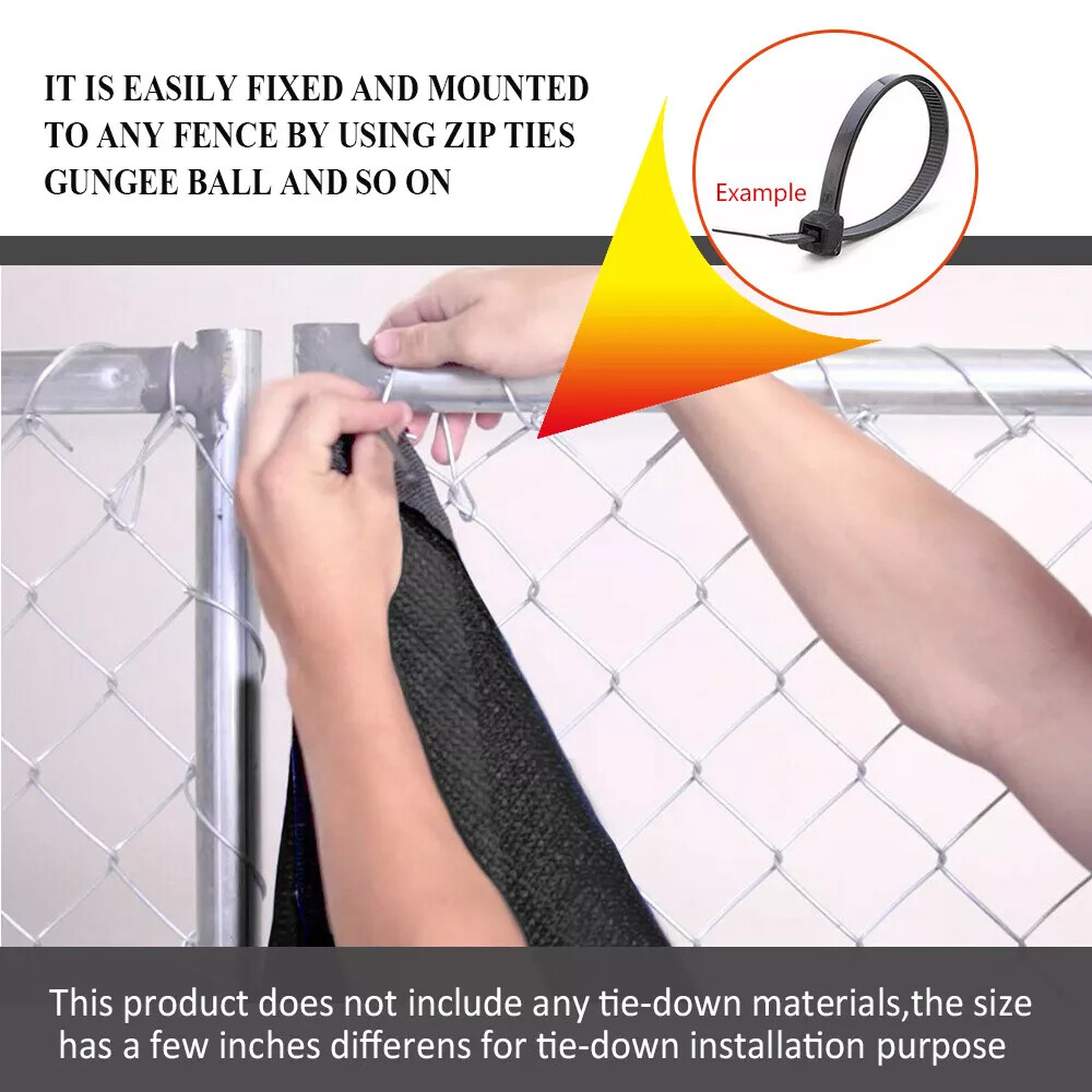 6x50ft Fence Privacy Screen Shade Cloth Construction Yard Industrial Warehouse