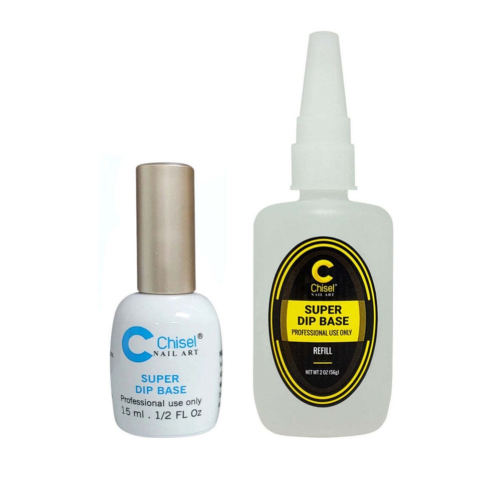 Bundle Chisel Super Dip Base  (No activator need) - Refill size 2oz & 0.5oz