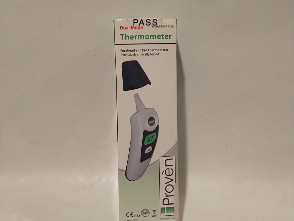 iProven DMT-116A Thermometer Forehead/Ear Fever Alarm & 1 Second Reading Tested