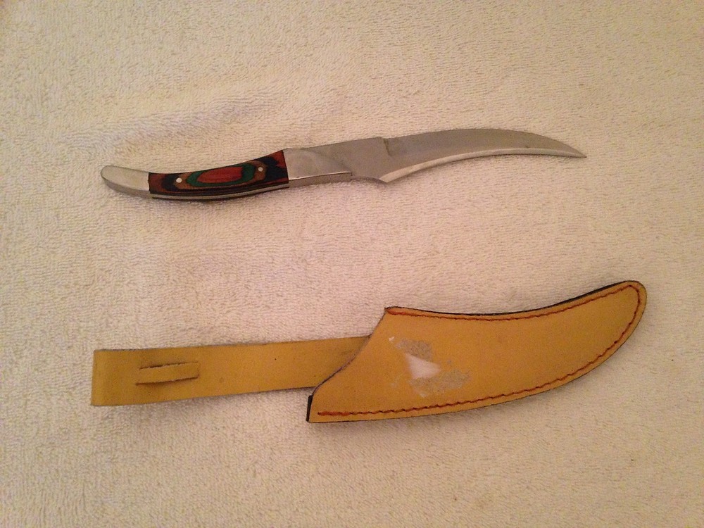 LONG PAKISTAN SINGLE BLADE KNIFE WITH SHEATH