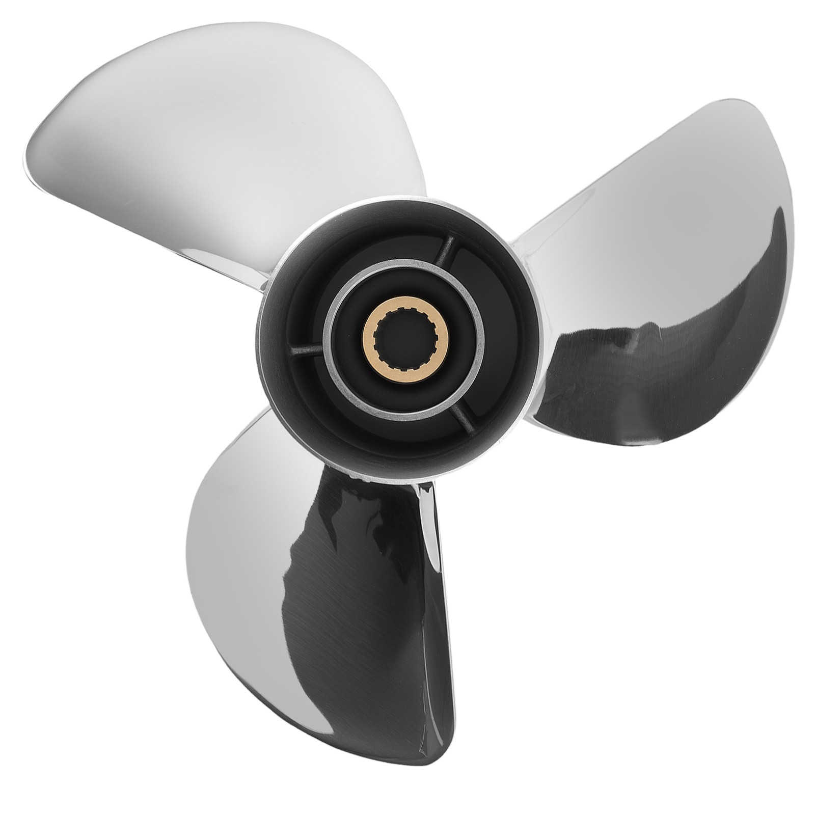 Boat Propeller for Yamaha F70 F75 F80 F90 F100 F115 13x19 Stainless 15 Spline