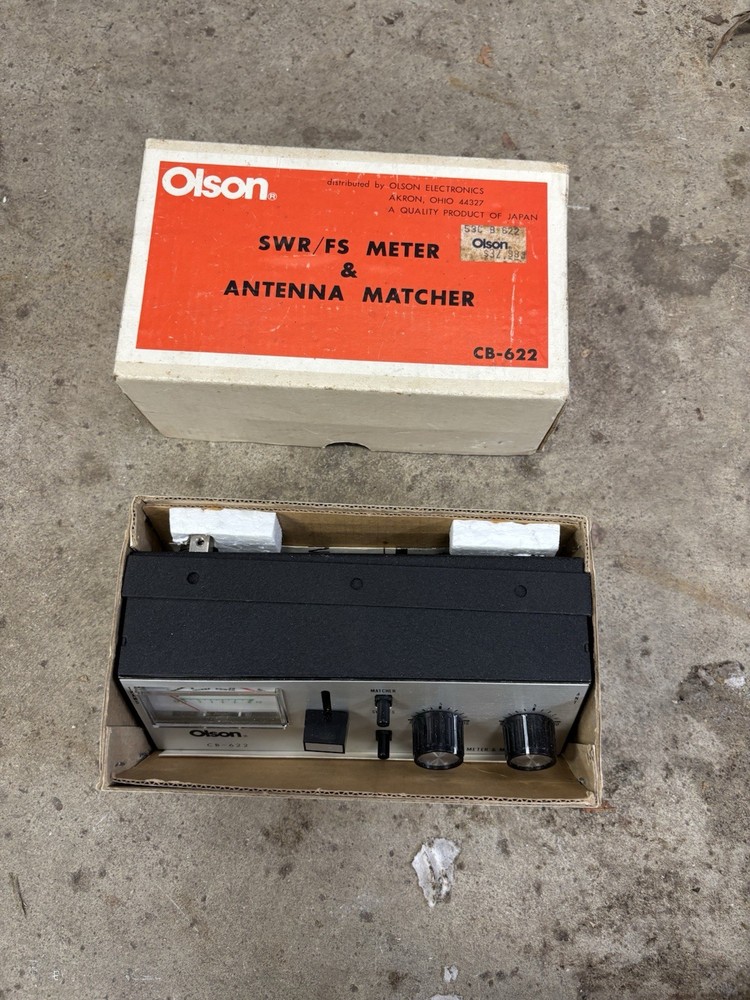 Vintage Olson Electronics CB067 SWR FS Meter antenna matcher