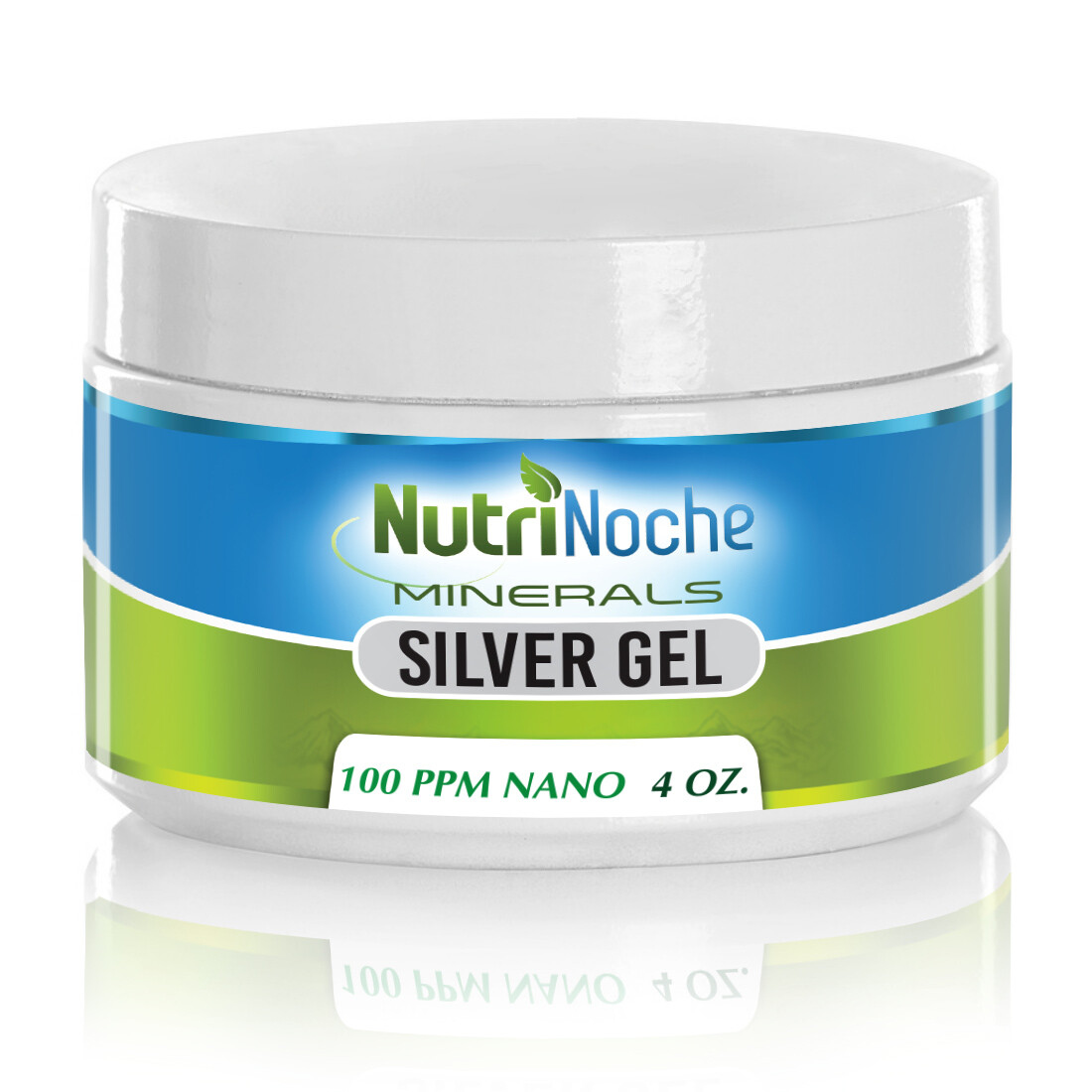 NutriNoche Pure Silver Gel - 100 PPM 4 Oz Silver Gel - First Aid Silver Gel