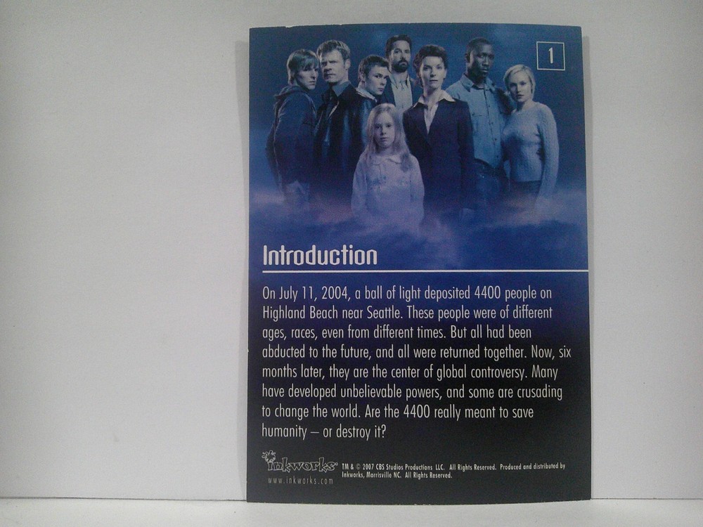 2007 The 4400 Season Two #1 INTRODUCTION