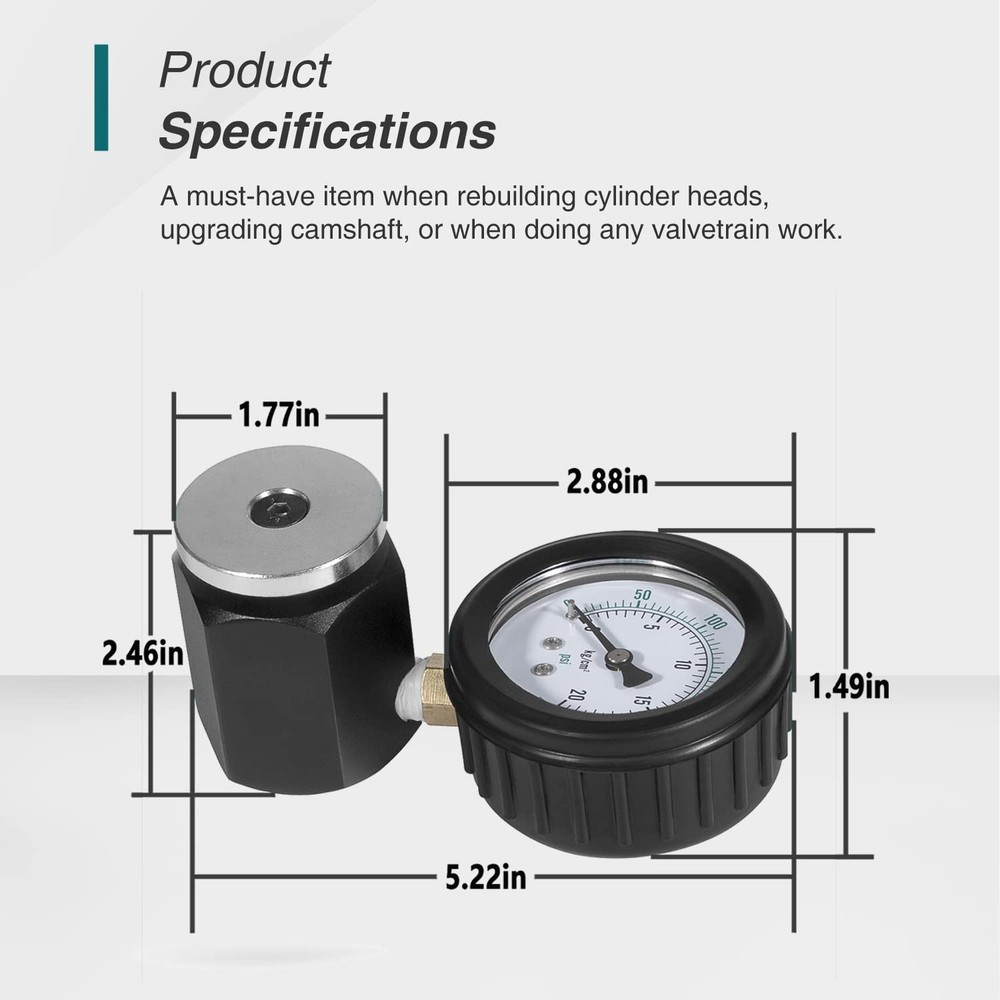 66835 Valve Spring Pressure Tester 0-300 psi, Mini Valve Spring Testing Machine
