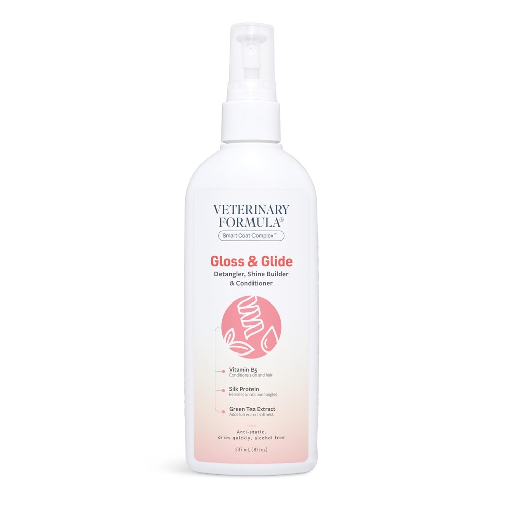 Veterinary Formula Solutions Gloss & Glide Detangler, Shine Builder, Conditioner