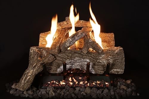 Grand Canyon 18" Split Oak Vent Less Gas Logs Only 7 PC Set