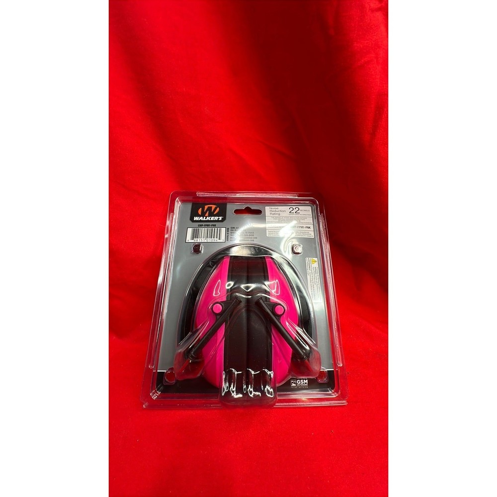 Walker's Pro Low Profile Passive Earmuffs - Pink