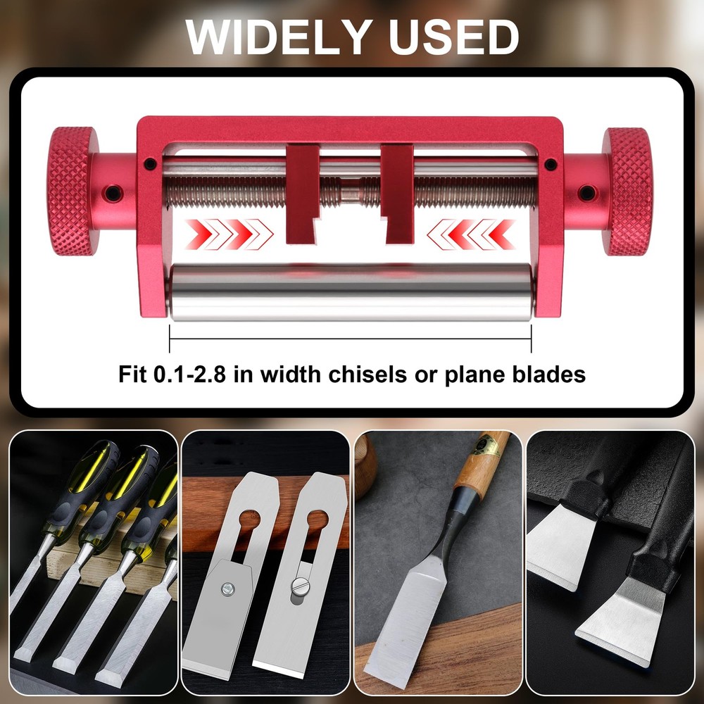 Chisel Sharpening Jig, Honing Guide for Woodworking Chisels and Planes Width ...
