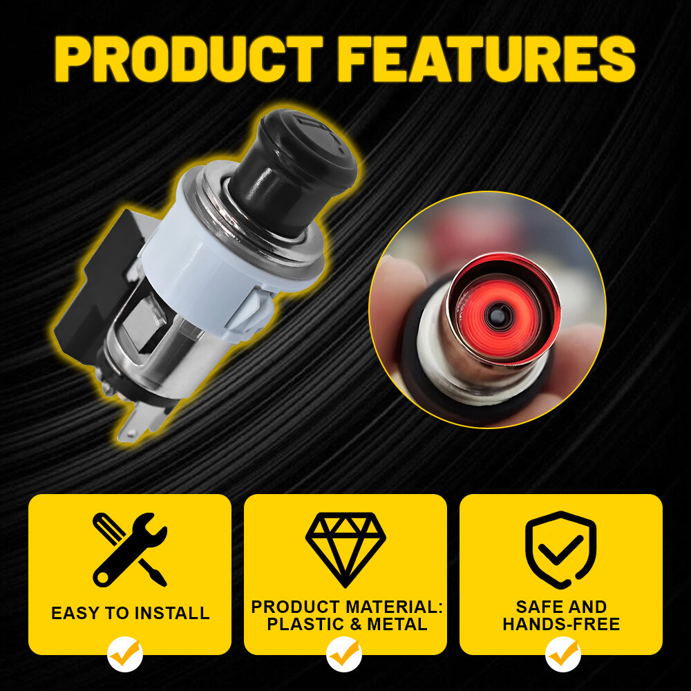 Cigarette Lighter Assembly Socket Fits Toyota 4Runner Corolla Lexus Scion