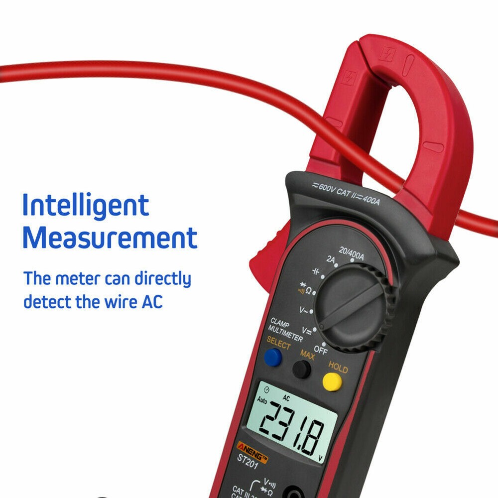 Digital Multimeter Tester AC DC Volt Ohm Amp Clamp Meter Auto Range Handheld T