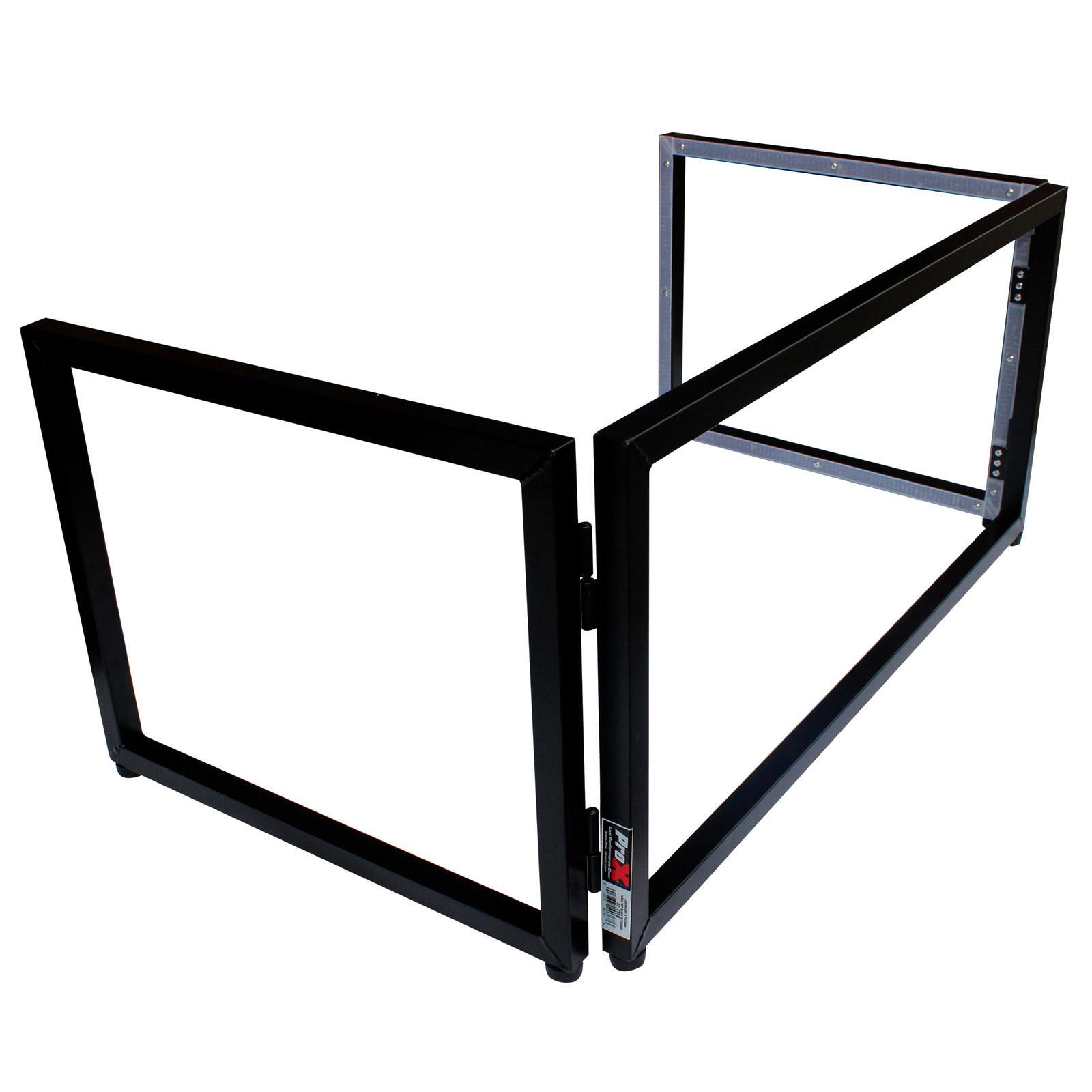 ProX XF-TTFB 6ft Table Top DJ Facade w/ Black Trim + Black & White Scrim