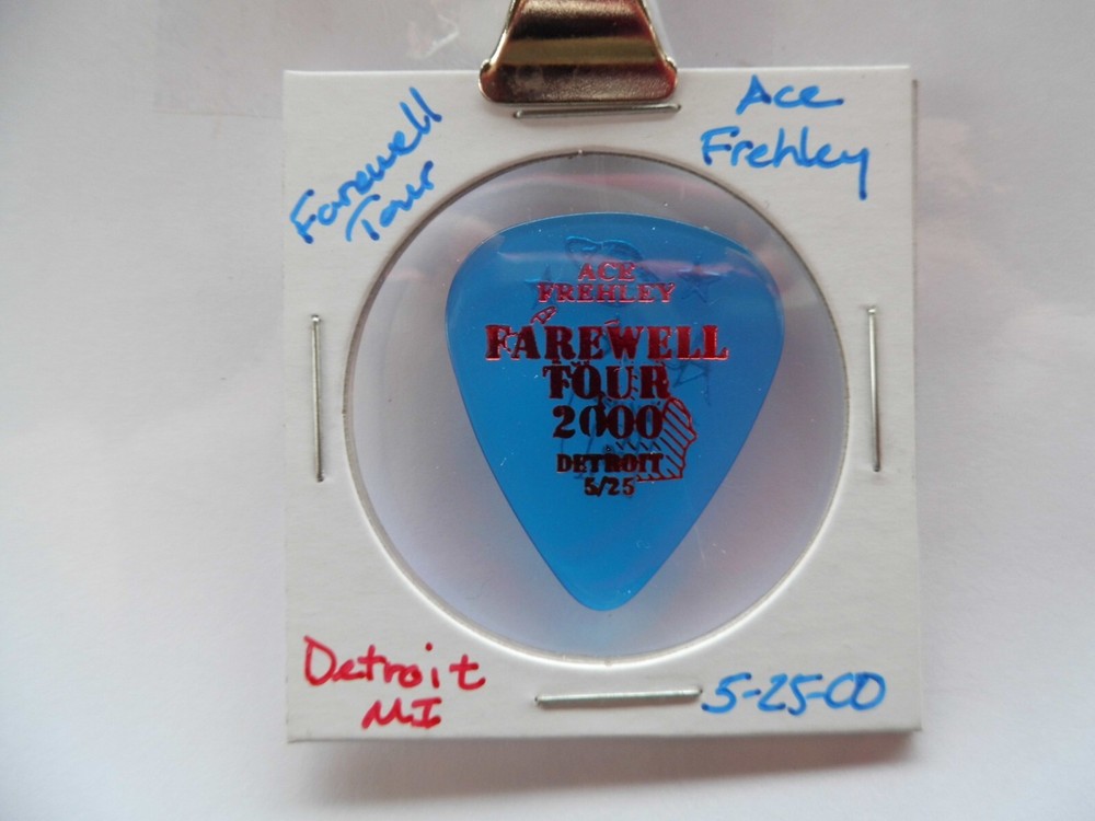 KISS ACE FREHLEY 5/25/00 GUITAR PICK~READ DESCRIPTION #5/9