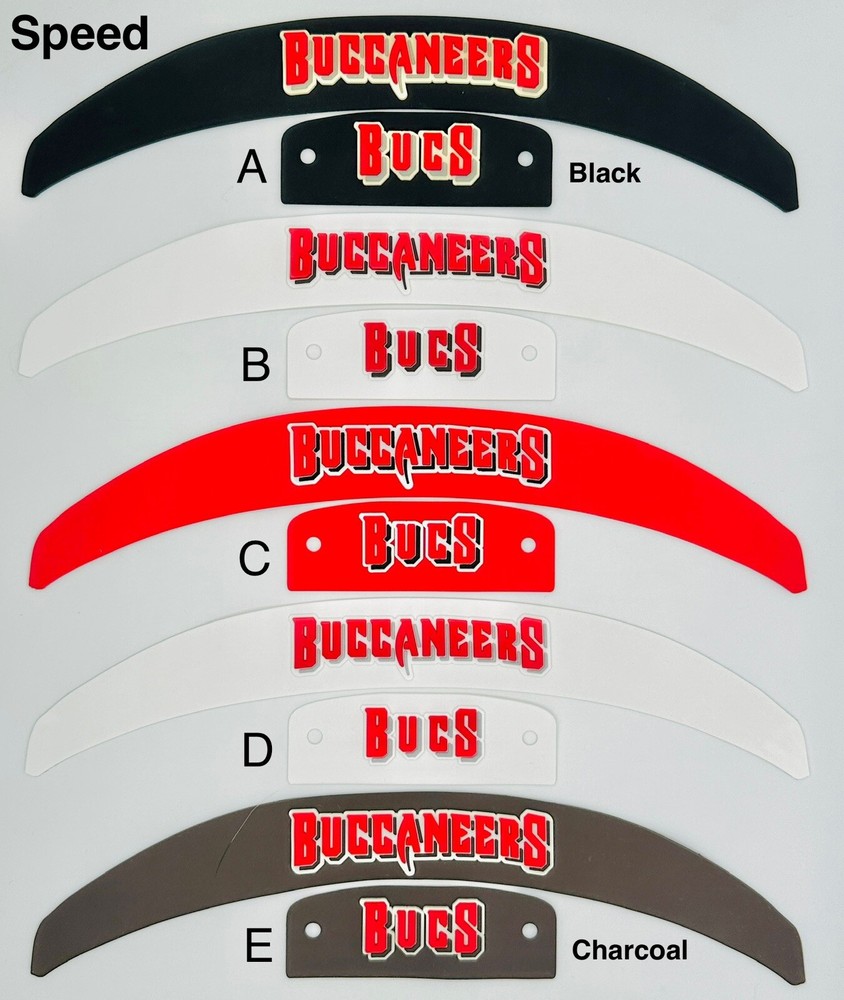 Buccaneers Full Size Speed Helmet 3D Bumpers