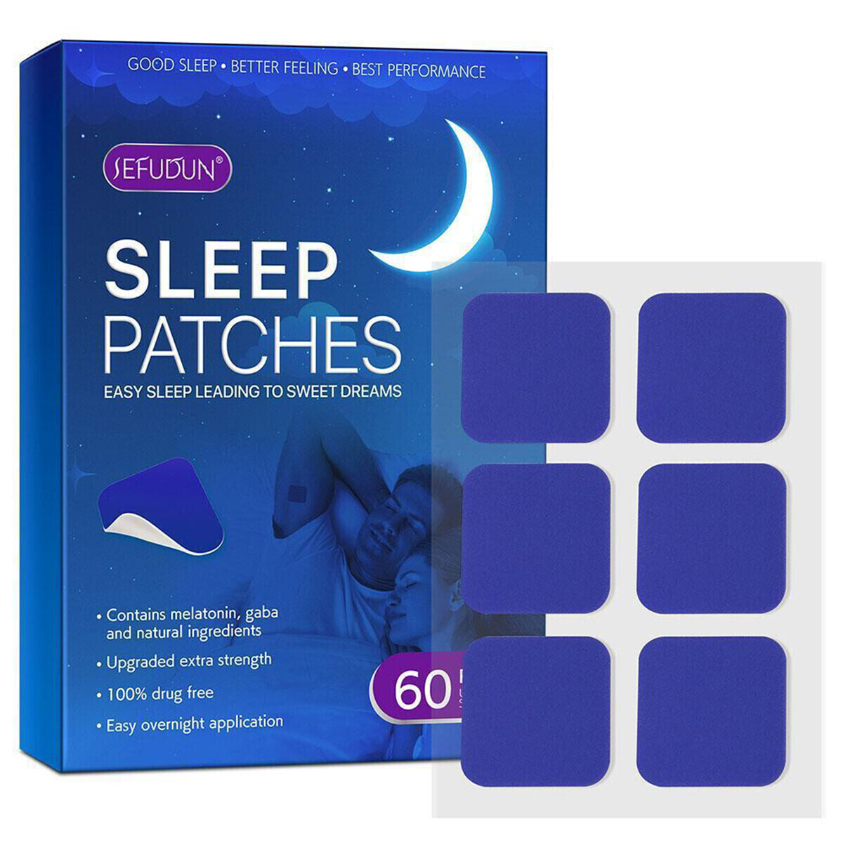 60PCS Sleep Patches Sleep Patch for Adults Easy to Apply Natural Herbal Patch US