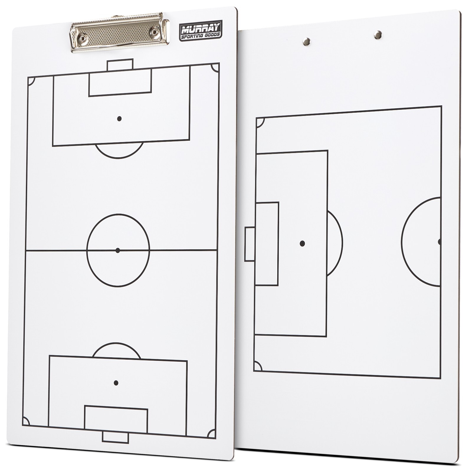 Murray Sporting Goods Dry-Erase Double Sided Soccer Coach Marker Board Clipboard