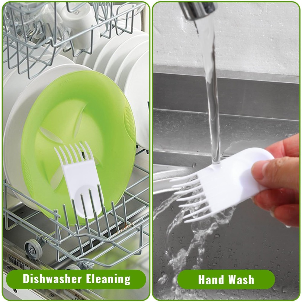 MBAIYO 4pcs Vegetable Chopper Cleaning Tools Fork, Onion One size, White