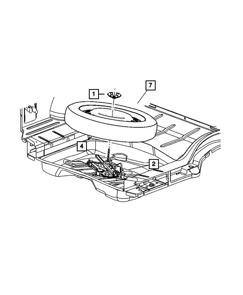 Genuine Mopar Scissors Jack 4895015AC