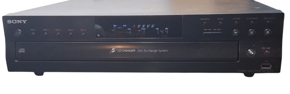 Sony CDP-CE500 5 Disk CD Player With Remote