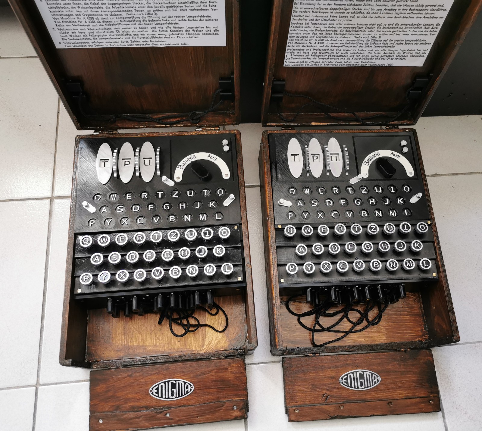 Enigma Machine Replica True Scale 1/1