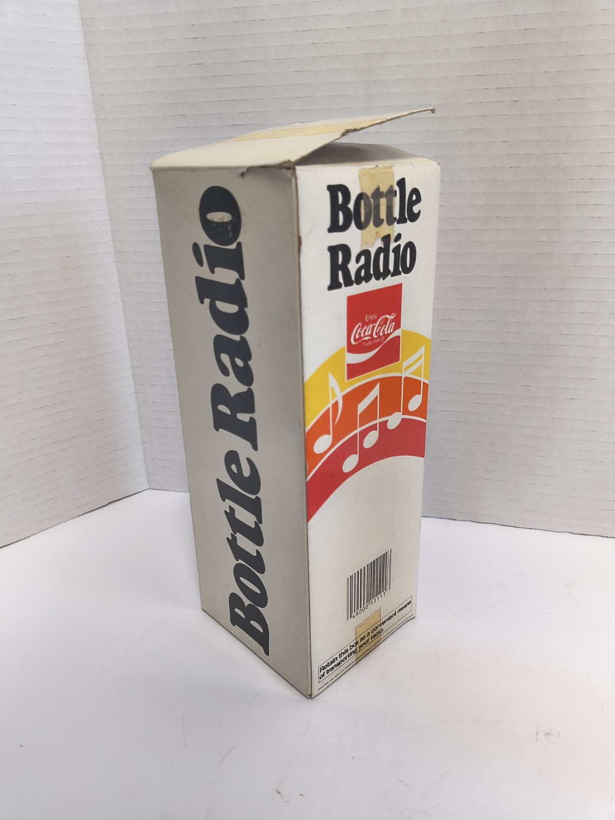 COCA COLA BOTTLE RADIO IN BOX UNTESTED