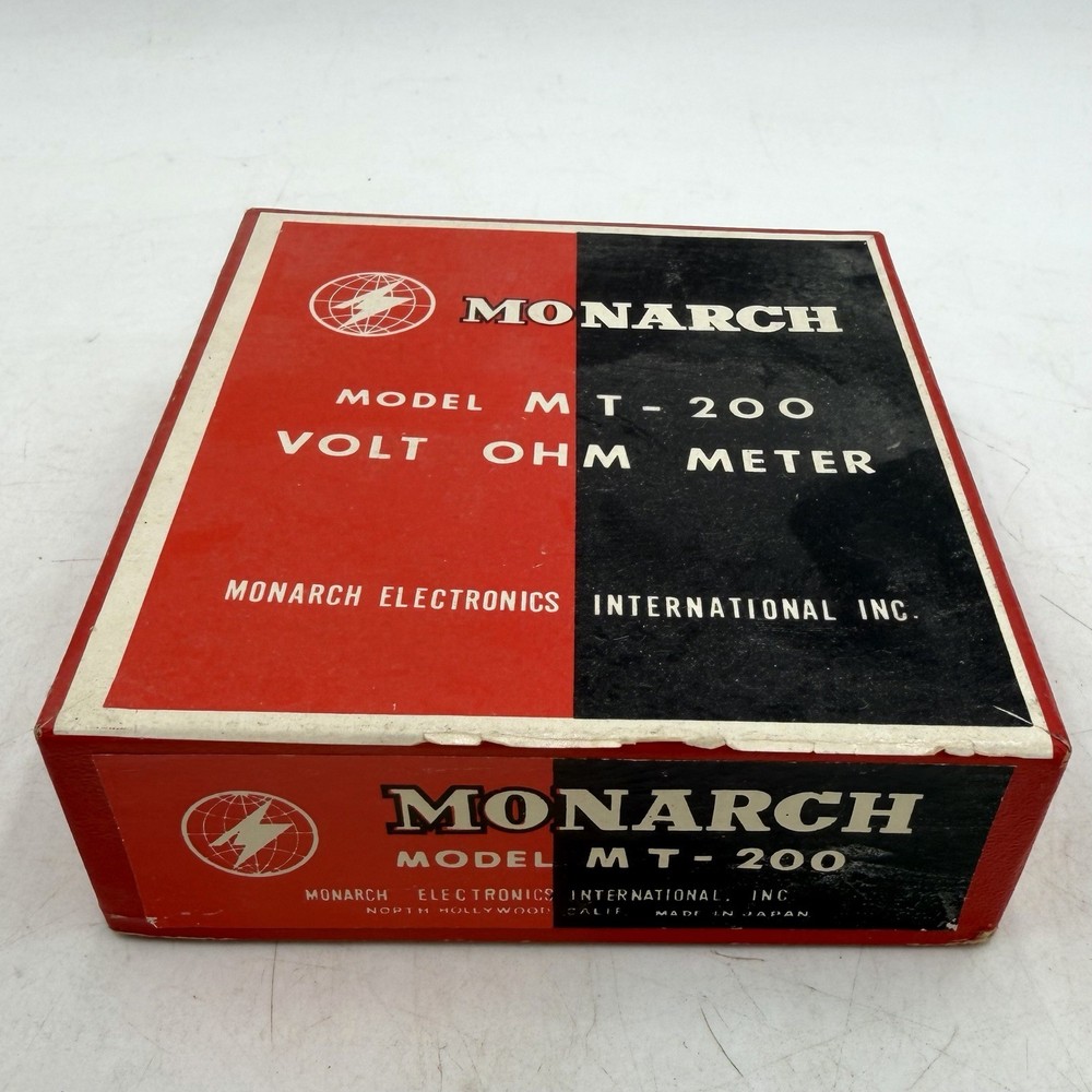 Monarch Model MT-200 Volt OHM Meter With Leads Working