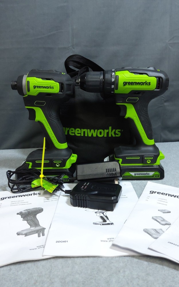 Greenwoorks Drill/ Driver combo