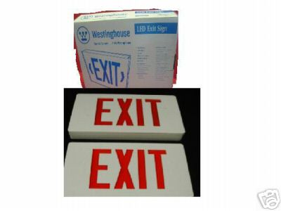 WESTINGHOUSE LED EXIT SIGN 07-11-05916-38 ETL LISTED  2 count