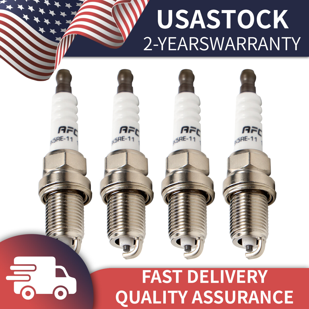 Set Of 4  spark plugs For Toyota Yaris Scion xB Hyundai Elantra Kia Rio #6953