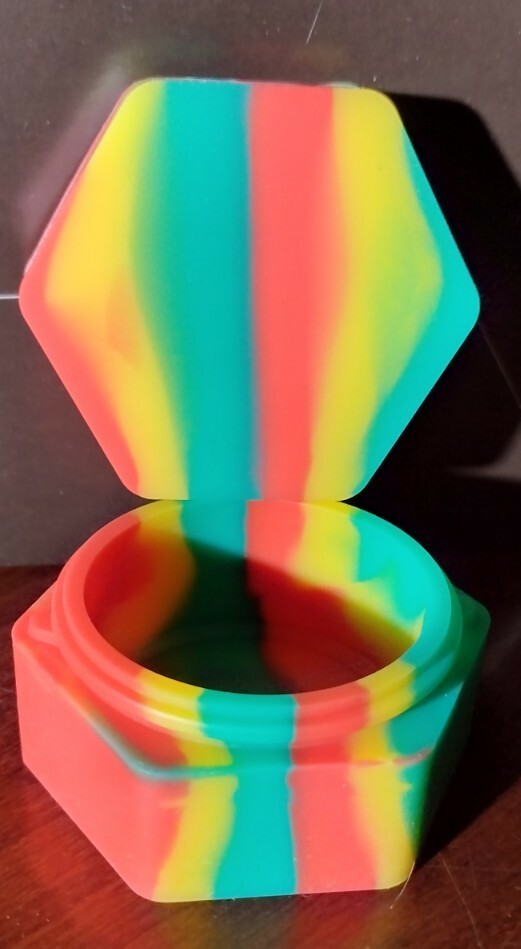 Silicone Hexagon Container 30ml Rasta