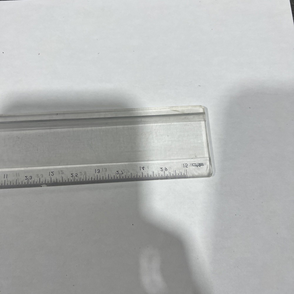 Vtg Post 2673-3 Drafting Machine Lucite Clear Plastic Scale Ruler. Used Surplus