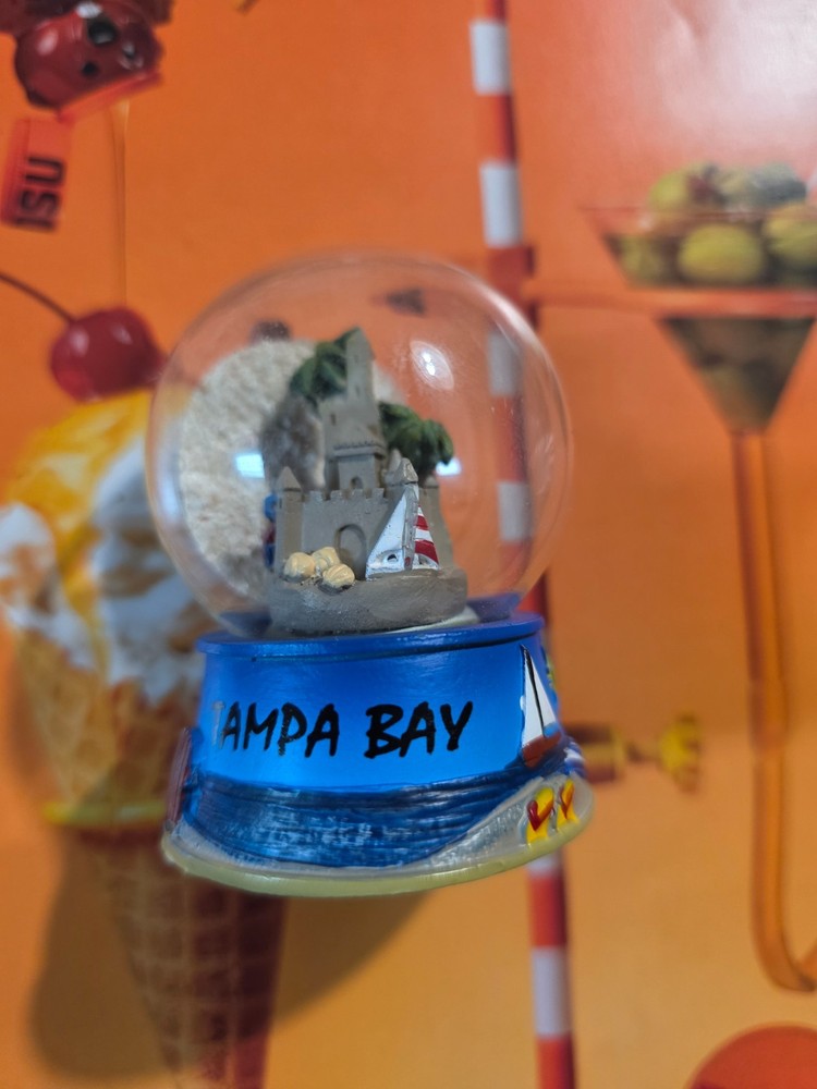 Tampa Bay Sandcastle Mini Snow Globe