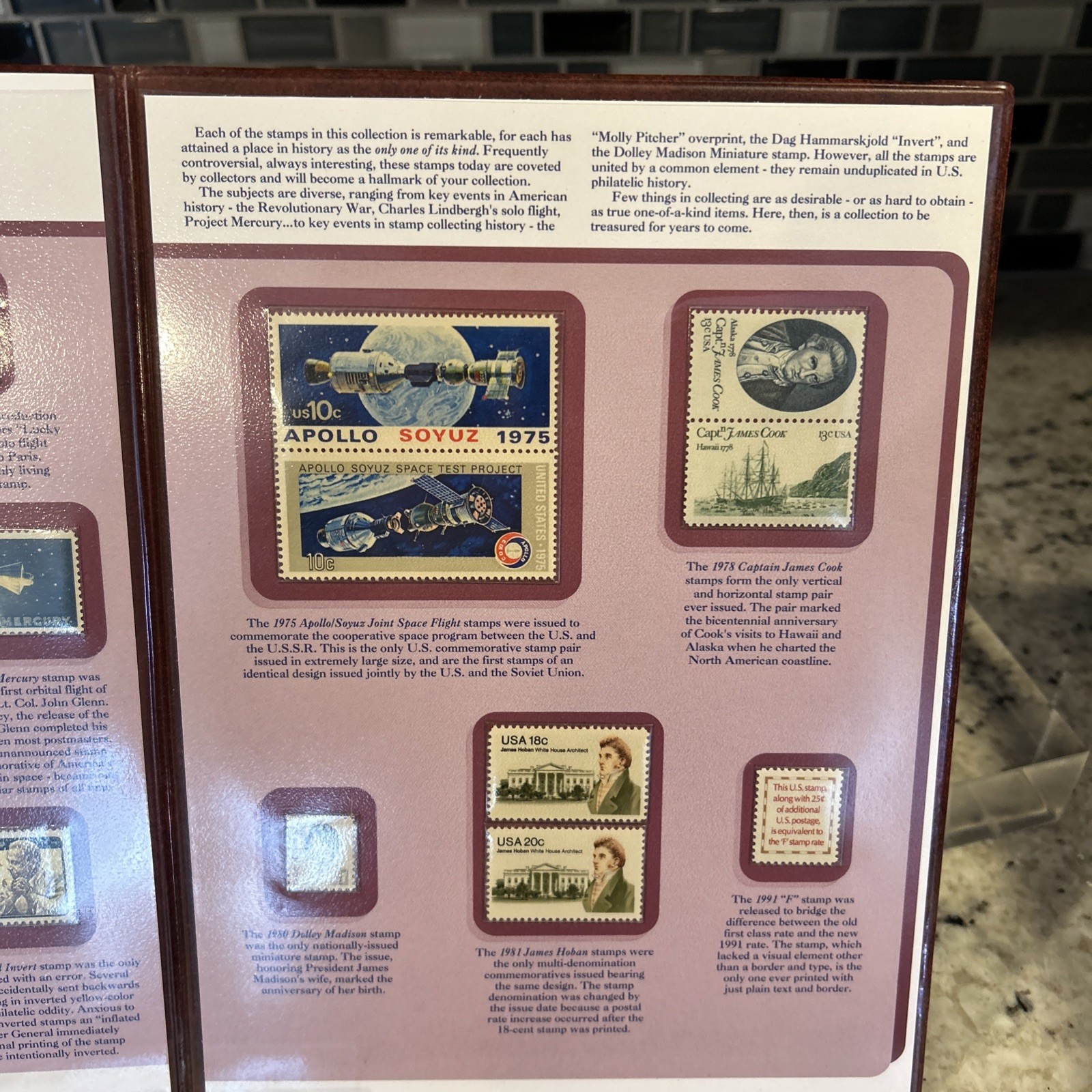One of a Kind - Historic U.S. Stamps Postal Commemorative Society Binder