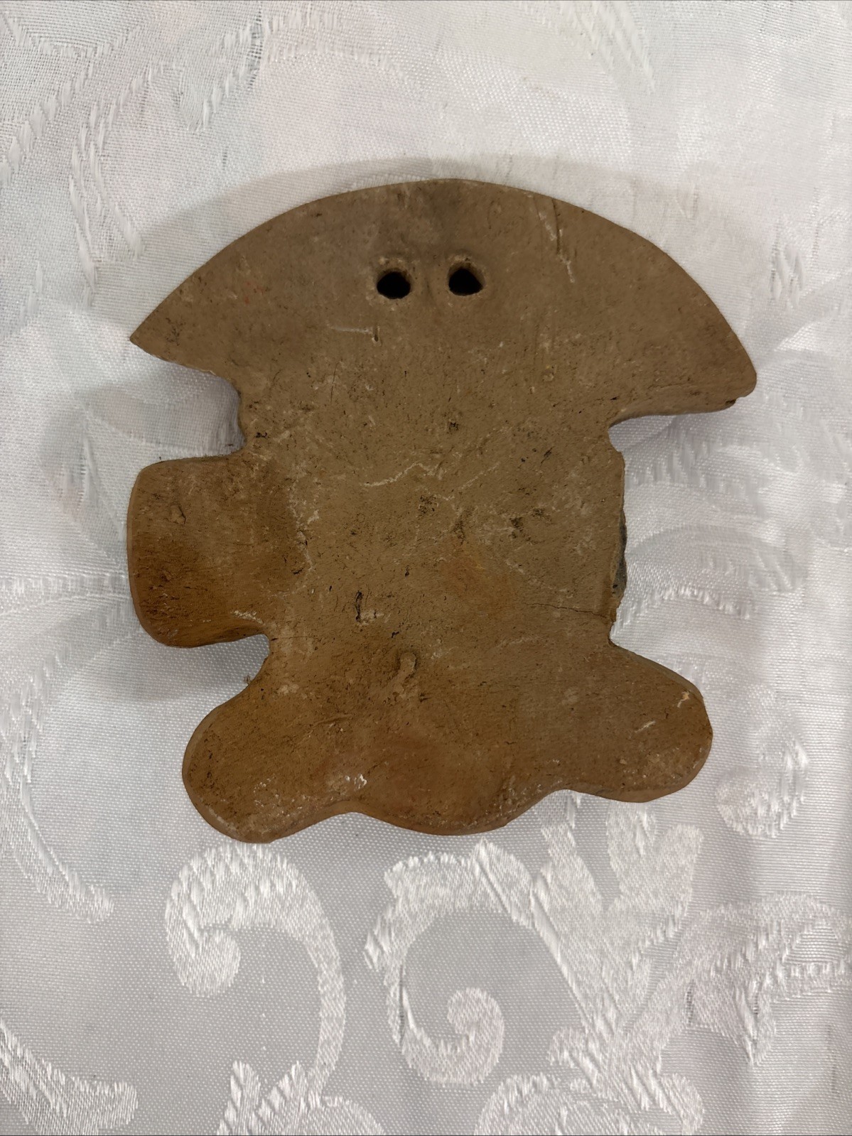 Vintage Aztec Mayan Mexican Clay Ceramic Mask Wall Hanging Art