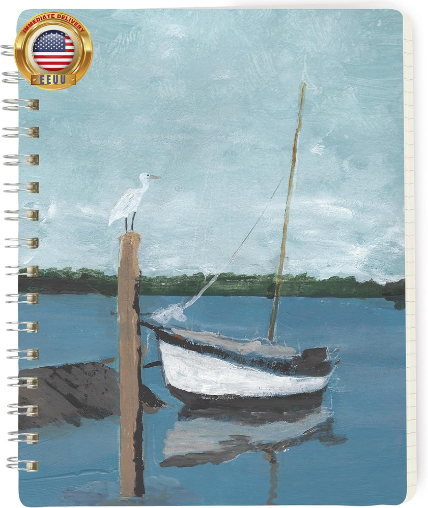 Boat Spiral Notebook ⭐️⭐️⭐️⭐️⭐️