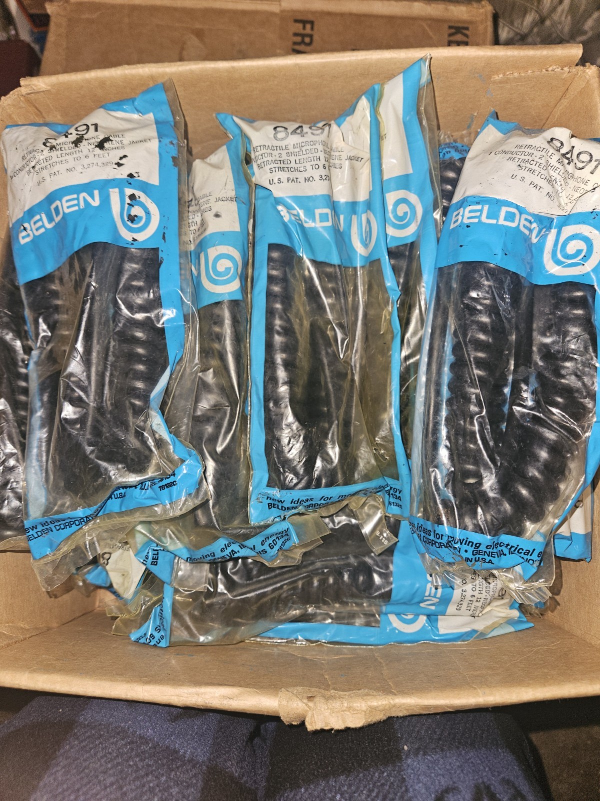 VINTAGE NOS BELDEN REPLACEMENT HAM RADIO CORD #8491 HEAVY DUTY CONDUCTOR 6FT.