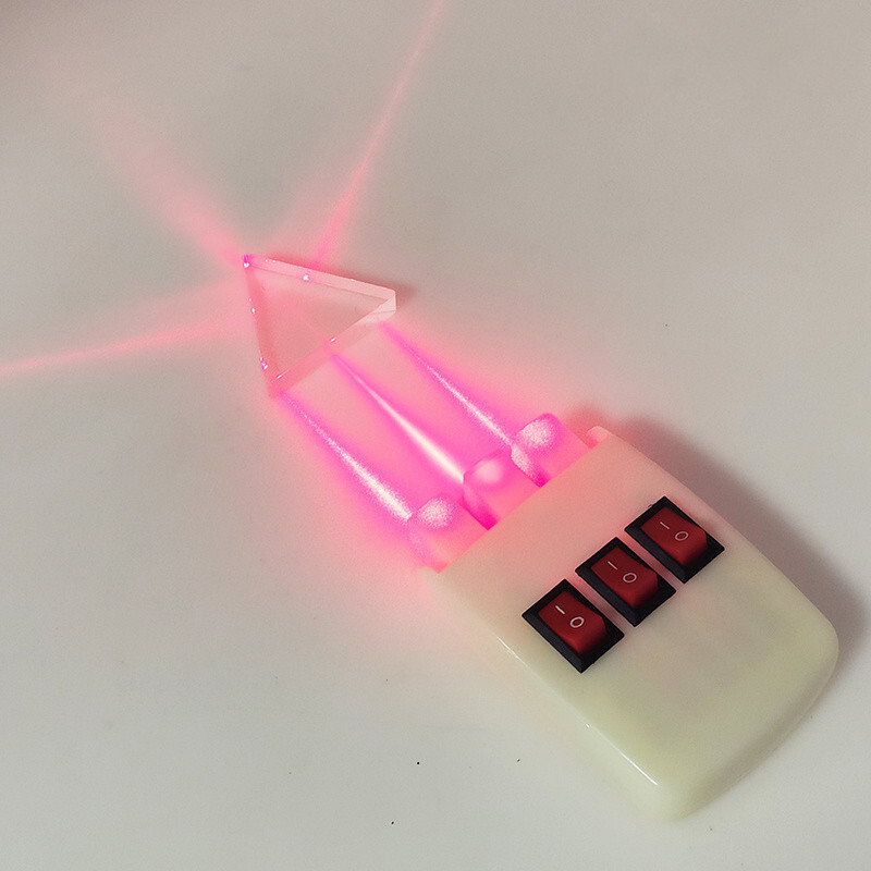 6PC Optical Plastic Prism for Teaching Physics Principle Light Experiment