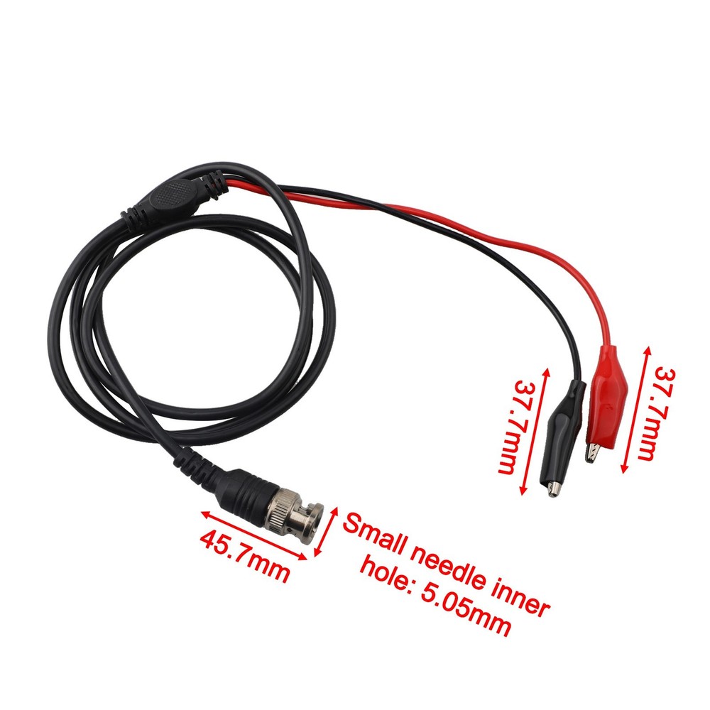 Crocodile Clip Adapter Set with BNC Connector for Laboratory Testing Needs
