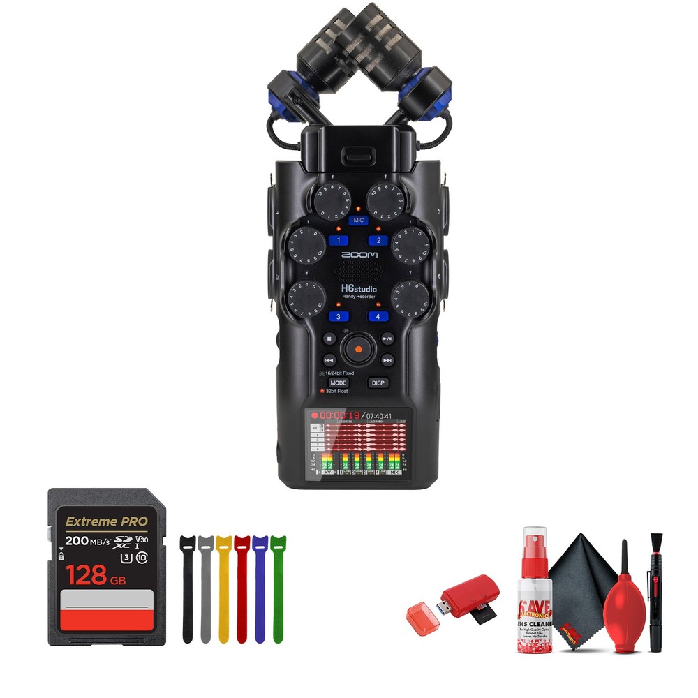 Zoom H6studio 8-Track 32-Bit Float Handy Recorder