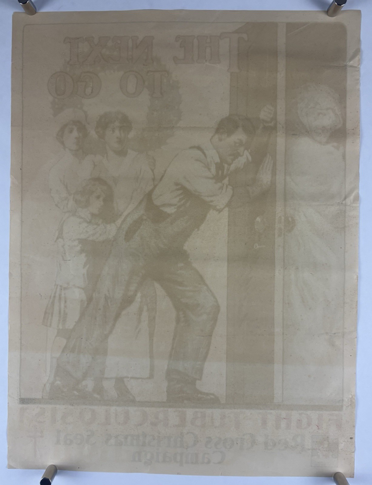 FIGHT TUBERCULOSIS RED CROSS World War 1 Poster (Fine-) 1919 15x20 WWI Bonds 1C