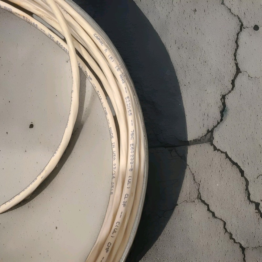 Carol E2206S 18/6C Shielded Control/Communications Cable Plenum White /30ft