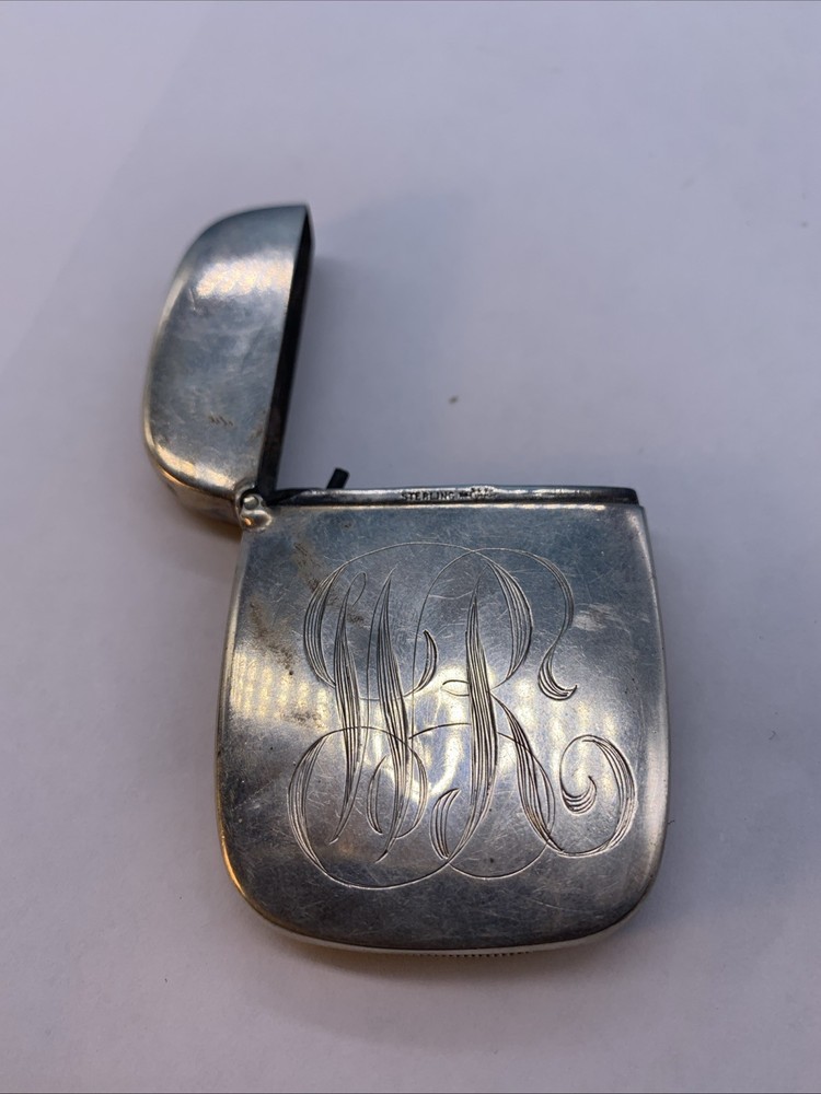 Antique Sterling Silver Match Safe