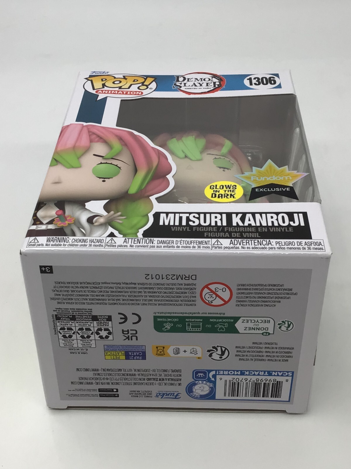 Funko Pop! Demon Slayer Mitsuri #1306 Glow Fundom Exclusive with Protector