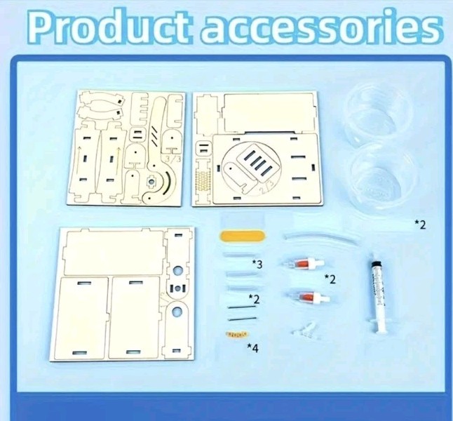Hydraulic Pump Science STEM DIY Educational Craft Kit Learning Project