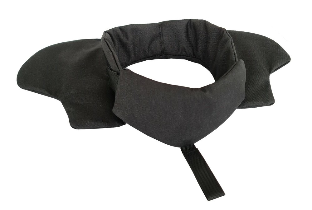 Neck (collar) elements with soft inserts for vest Black