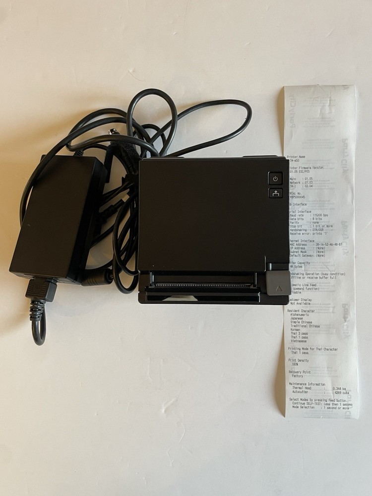 Epson TM-M50-032 (MODEL M363A) Thermal Printer, Ethernet/USB/Serial w/adapter
