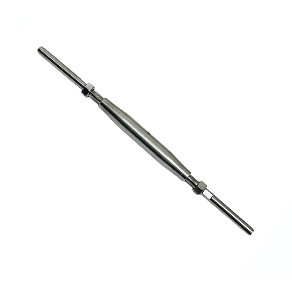 5/16" Thread Swage Stud & Stud Pipe Turnbuckle 1/4" Cable Stainless Steel 4 PC