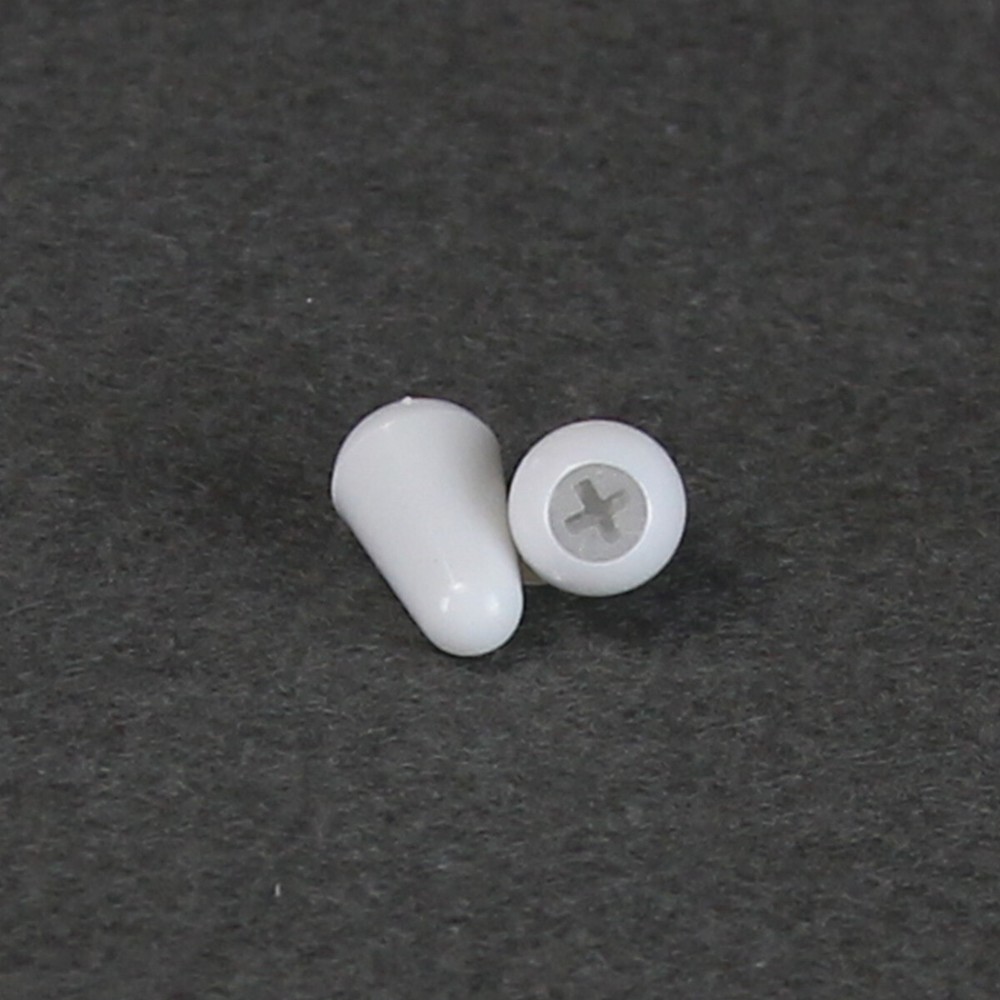 100pcs ST Guitar Switch Tip Knobs 5 Way Switch Tip Caps Plastic White Color