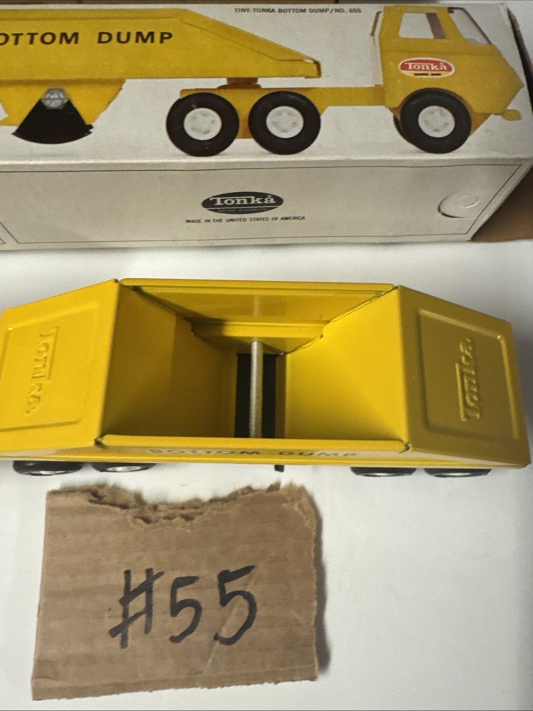 Tiny Tonka Bottom Dump Truck #655 With Box