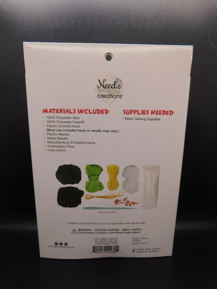 Needle creations Complete crochet kit Christmas Tree skill level Intermediate